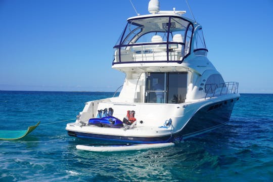 Diversão em Flybridge: jet ski, tacos e cruzeiro até Rose Island