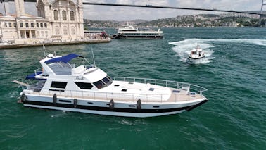 Explore İstanbul on a  59ft Motor Yacht with Turkish Breakfast