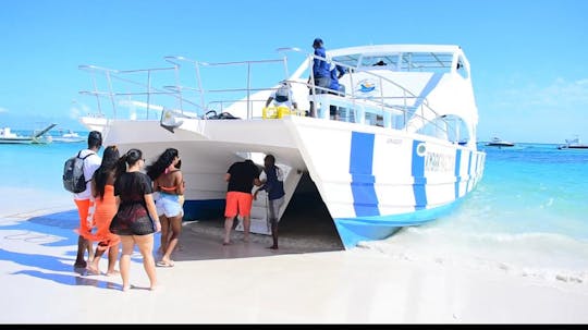 Golden Hour Escape in Punta Cana onboard 88' Mega Yacht