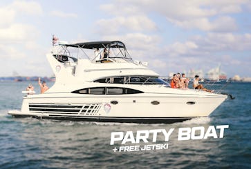 Family Fiesta on Water: 50' Carver Yacht + Free Jetski