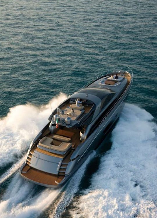 Luxury 86ft Domino Silver Breeze Power Mega Yacht Rental in Cote d'Azur, France