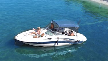 Explore Miami Beach in Style - Rent the Sundeck Blue 26-Foot Boat!