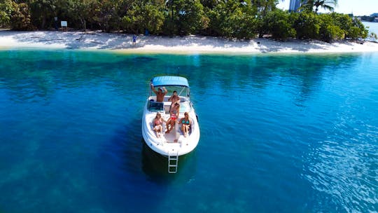 ALL INCLUDED: Explore Miami Beach in Style: Rent the Sundeck Blue 26-Foot Boat!