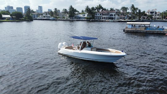 The Chris Craft CC 30' Sand Bar Queen of Fort Lauderdale, FL.