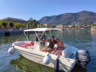 Open 17 Rent Boat for FOUR HOURS (4H) Lake Como Tour~!