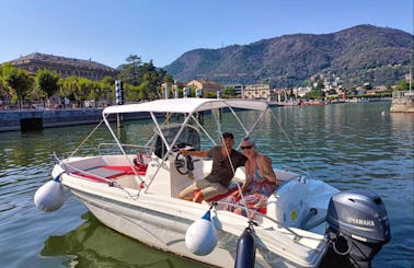 Open 17 Rent Boat for FOUR HOURS (4H) Lake Como Tour~!
