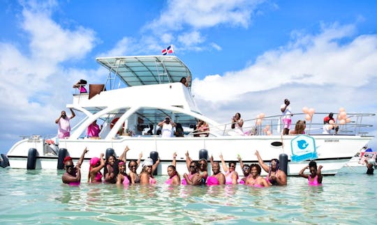 Celebrate with 50 on Our Luxury Party Boat in Punta Cana! 🏖️ 