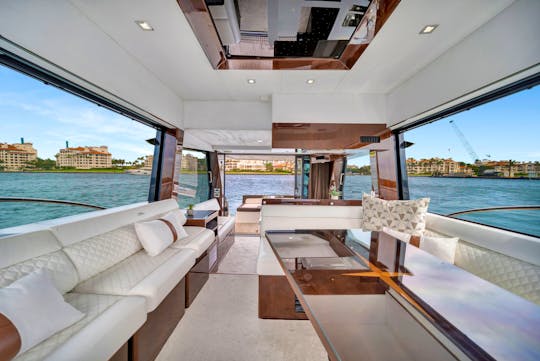 Navigate the 53ft Galeon Motor Yacht in Miami  