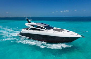 5⭐️ Sunseeker 64’ with superyacht crew. Visit Isla Mujeres
