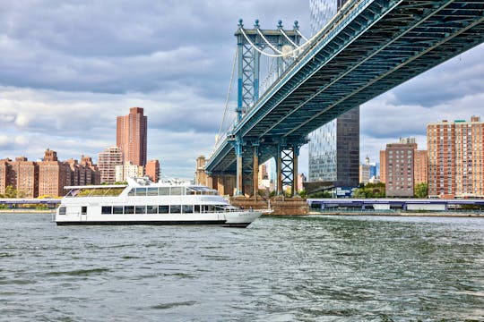110ft Luxury Yacht Private Charter in NYC | 6-Course Dinner and Live Music