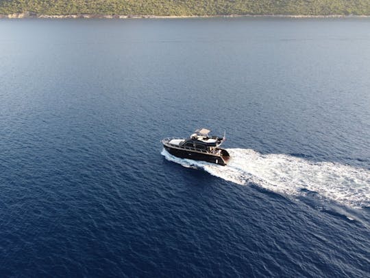 Bodrum Sunset Tour with Black 46ft Custom Motor Yacht!