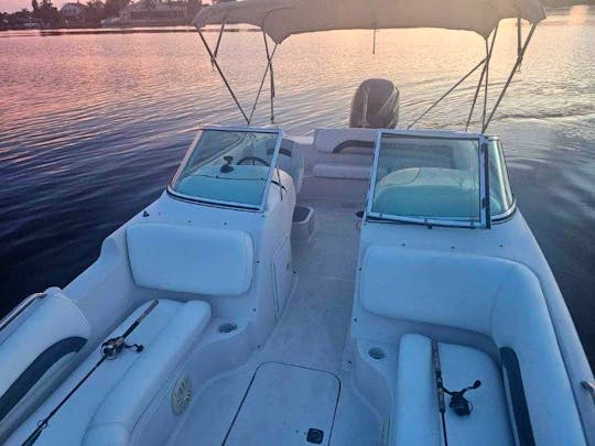 Fun for the Whole Family on this 22ft Hurricane Deckboat