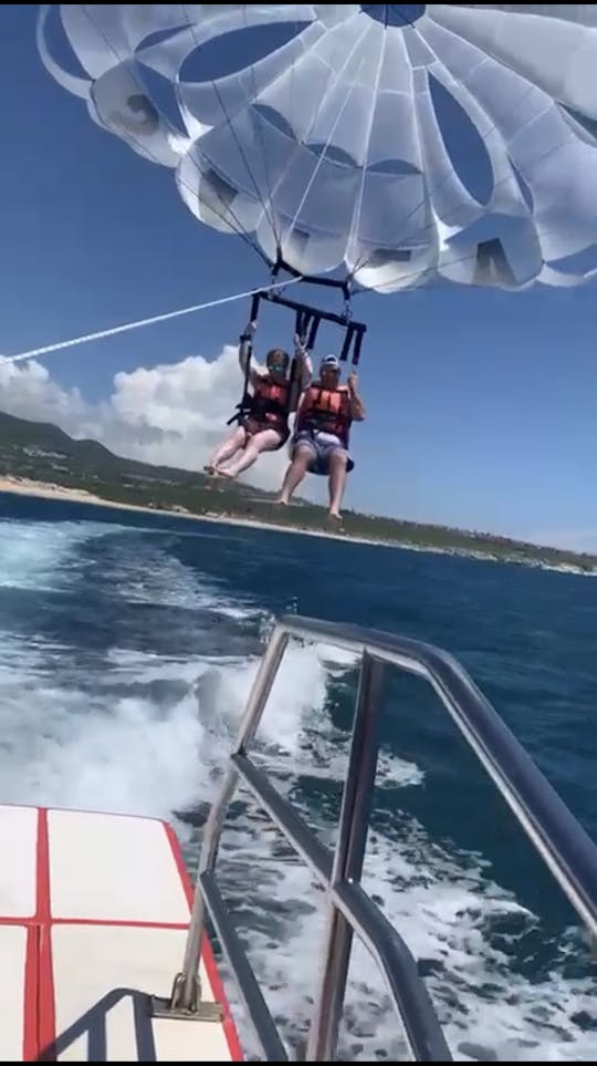 Parasailing in Cabo.