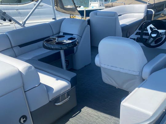Come enjoy a day on lake Norman in a Godfrey Pontoon boat
