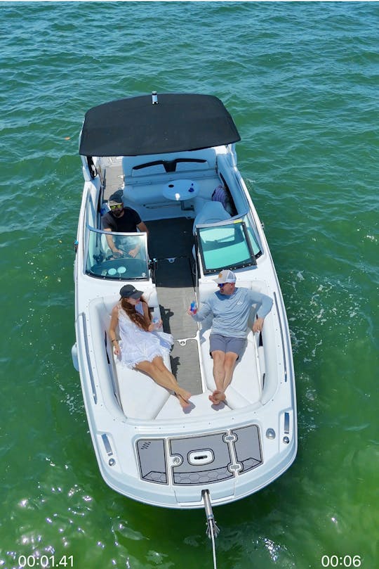 NOUVEAU BATEAU DE CROISIÈRE HDO8 PARTY DE 27 PIEDS DE 27 PIEDS AVEC TOILETTES  