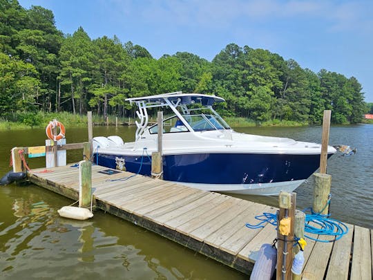 2023 Edgewater Dual Console family fun and fishing boat. 
