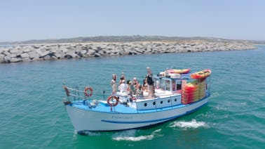 Recorridos antiguos portugueses en barco y kayak de madera en Alvor, Faro