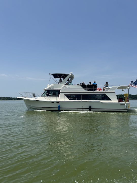 Barco grande, maior diversão no Texas! Alugue nosso Harbor Master Cruiser de 45 pés!