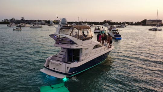 The 44' Sea Ray Sedan Bridge Yacht for Charter - Captain, Floats, Ice and Cooler