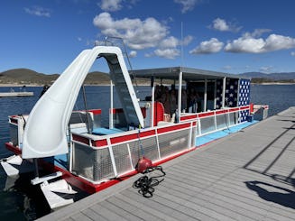 Barge de fête de 38 pieds pouvant accueillir jusqu'à 20 personnes à Lake Pleasant