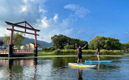 SUP experience at Lake Biwa! Great Refreshing SUP in the Morning and Evening!! Early mornings and evenings are pleasant and recommended! 
