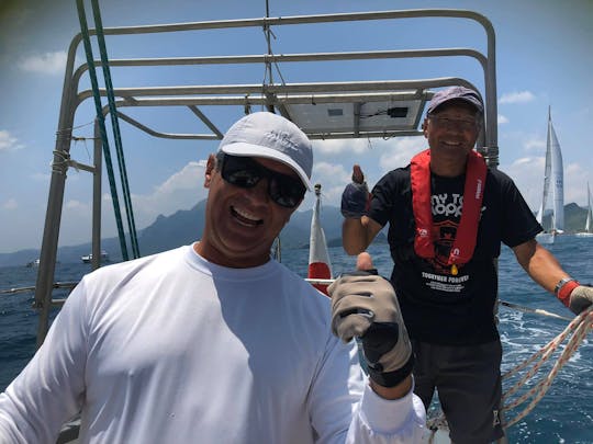沖縄の美しい海で46フィートヨットチャーター!!
