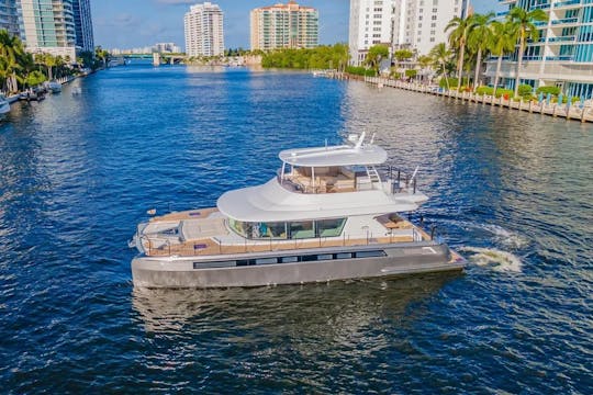 Escapadinha de iate Nisi Catamaran de 54 pés nas Bahamas