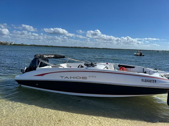 2024 Tahoe 2150 OB with 200HP Engine, Fishing Package, and Elevated Comfort