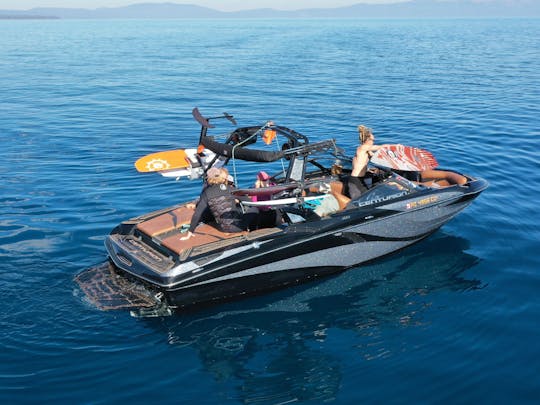 Wakesurf Charter on Lake Tahoe | Centurion Fi23 Bowrider