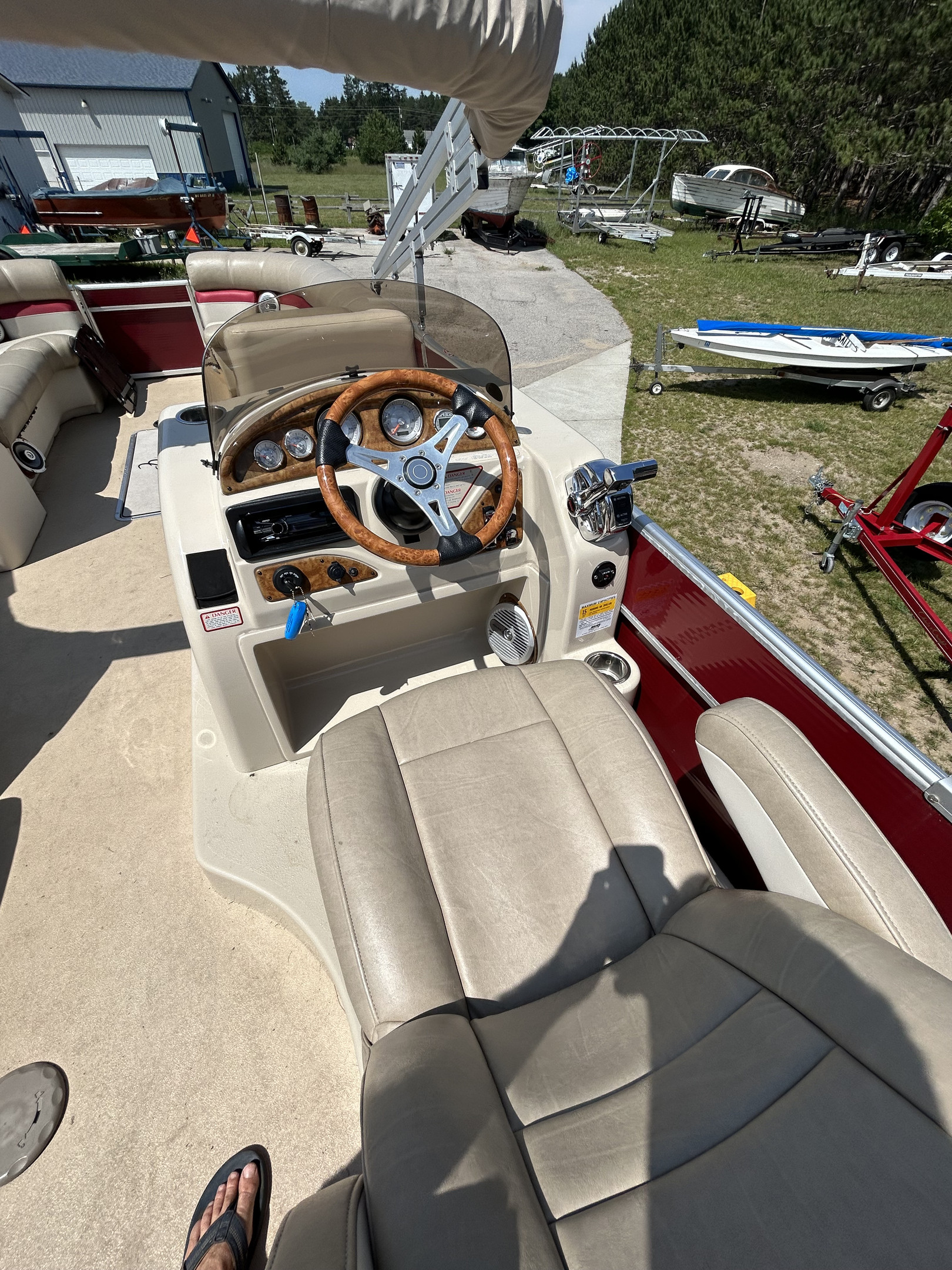 24' 12 Person Capacity Pontoon Boat - Torch Lake - Great Sound System 