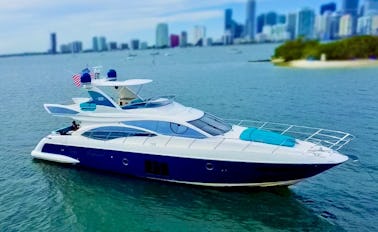Azimuth 58’8 is a nice motorYacht /City of Miami view 