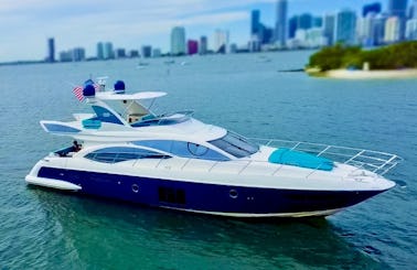 Azimuth 58’8 is a nice motorYacht /City of Miami view 
