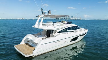 65' Ferretti in Coconut Grove, Florida - Rent a Luxury Yachting Experience!
