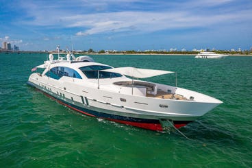 Deal of the Week! 120' Tecnomar Yacht for Rent in Miami, Florida.