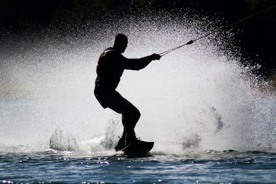 Wakeboarding in Mount Lavinia, Sri Lanka