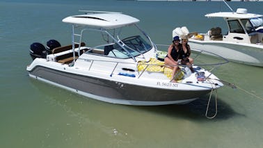Twin Engine Walk-Around Cabin VIP Boat Experience - Naples & Barrier Islands