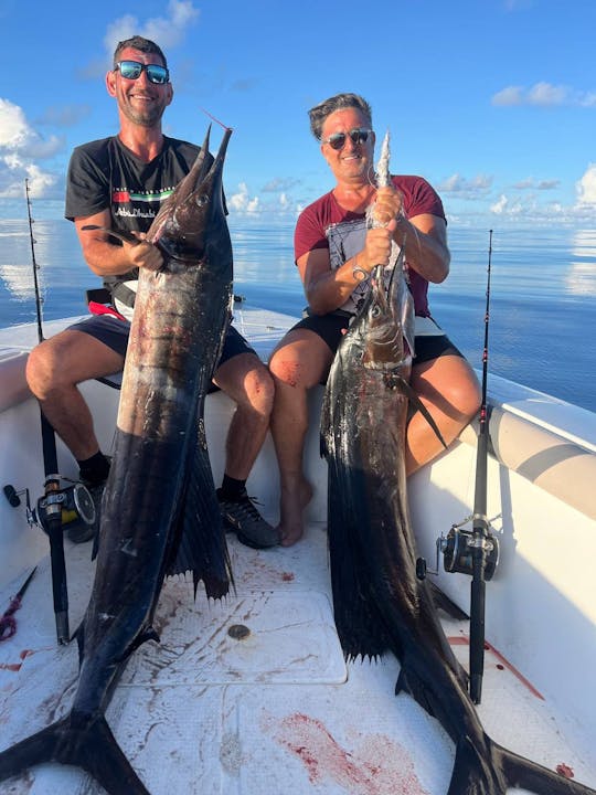 Console central para pesca e mergulho com snorkel em torno de baa, raa e atol de Lhaviyani