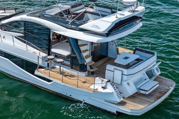 ⭐ FREE HOUR ⭐ LUXURY 47” FlyBridge, two story YACHT🥂😀🏝️ folding balconies 💎