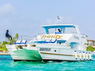 Bateau de fête de luxe privé avec toboggan (tout compris)