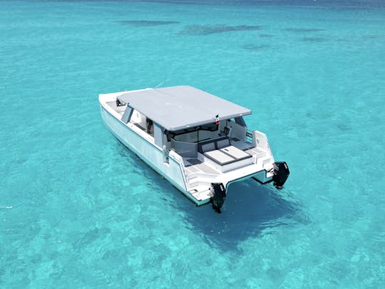 Catamarán de lujo para 60 personas, 50 pies, perfecto para grupos grandes.