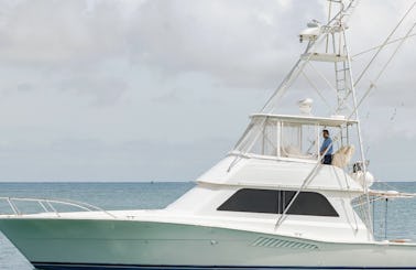The perfect cover up is 'The Alibi' - Viking 47 Convertible Yacht