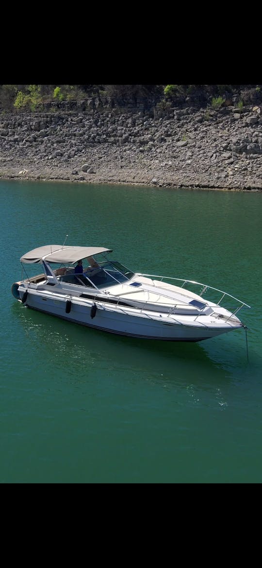 34 foot SeaRay Sundancer Yacht - 18 Passenger Party Boat with 18 foot Lilly Pad