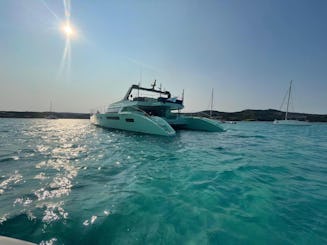 90ft Power Catamaran in Porto Cervo North-East Sardinia Mediterranean Italy