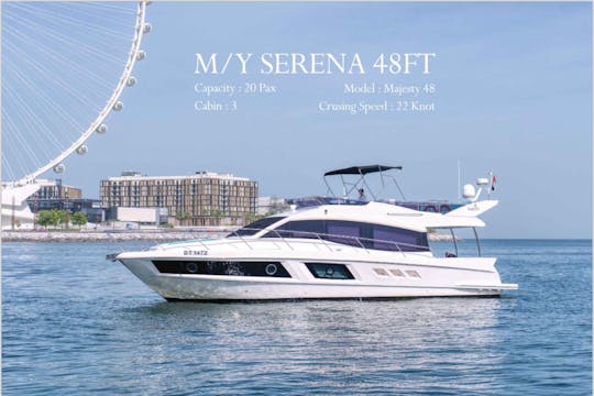 YACHT DE LUXE MY SERENA DE 48 PIEDS À DUBAÏ