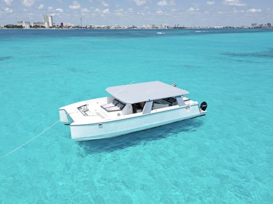 Catamarán de lujo para 60 personas, 50 pies, perfecto para grupos grandes.
