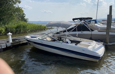 21 ft Bayliner Bowrider, Wake board and fishing available.  