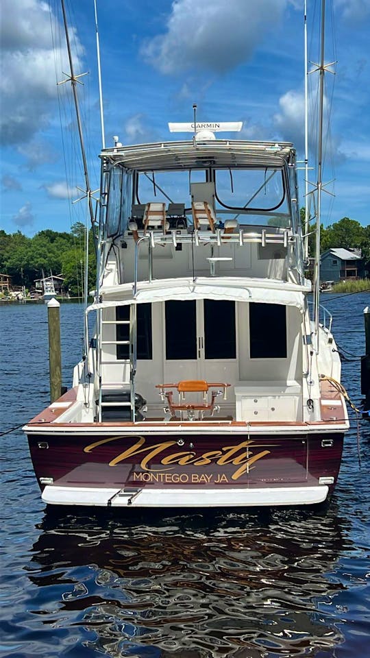 46' Bertram Yacht for deep sea fishing, cruises, snorkeling, day trips and more!