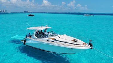 Yacht à moteur SUNDANCER AMUSANT ET ABORDABLE DE 38 PIEDS à Cancún JETSKI GRATUIT 1 HEURE