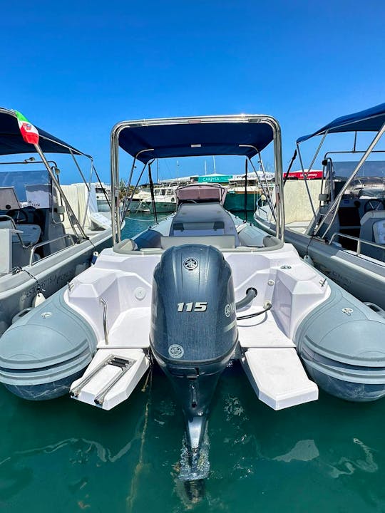 Rigid Inflatable Boat Predator 6.5m 21.5ft for rent in Forio, Ischia