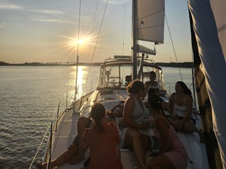 Charleston's Largest Private Luxury Sailing Yacht 50ft Windchaser Custom Cruises